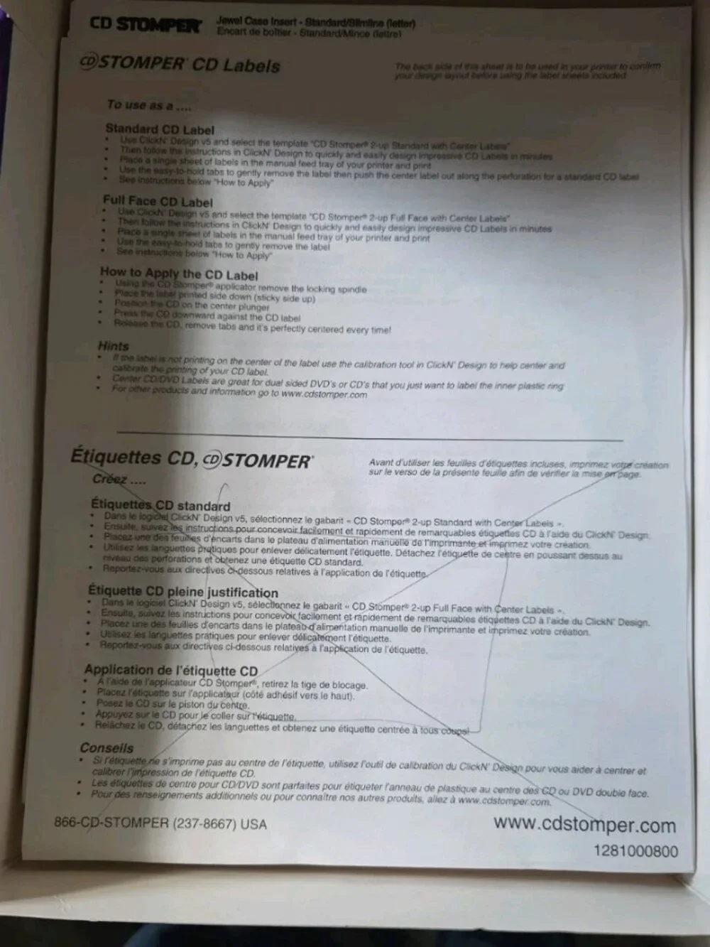 Avery CD Stomper Professional Edition 2004 PC/Mac Compatible 600 labels Kit
